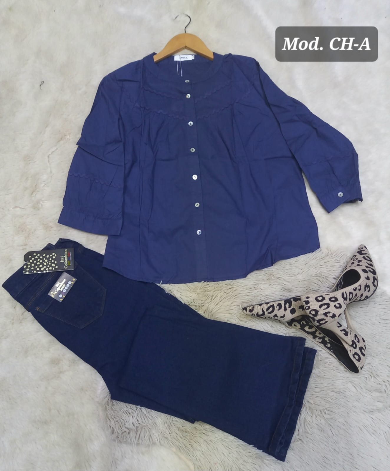 BLUSA DAMA CH-A MARINO.