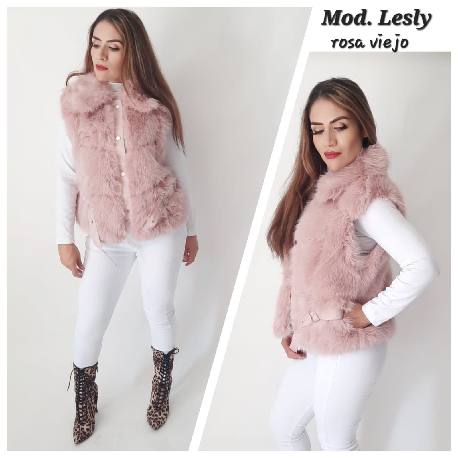 CHALECO LESLY ROSA VIEJO.