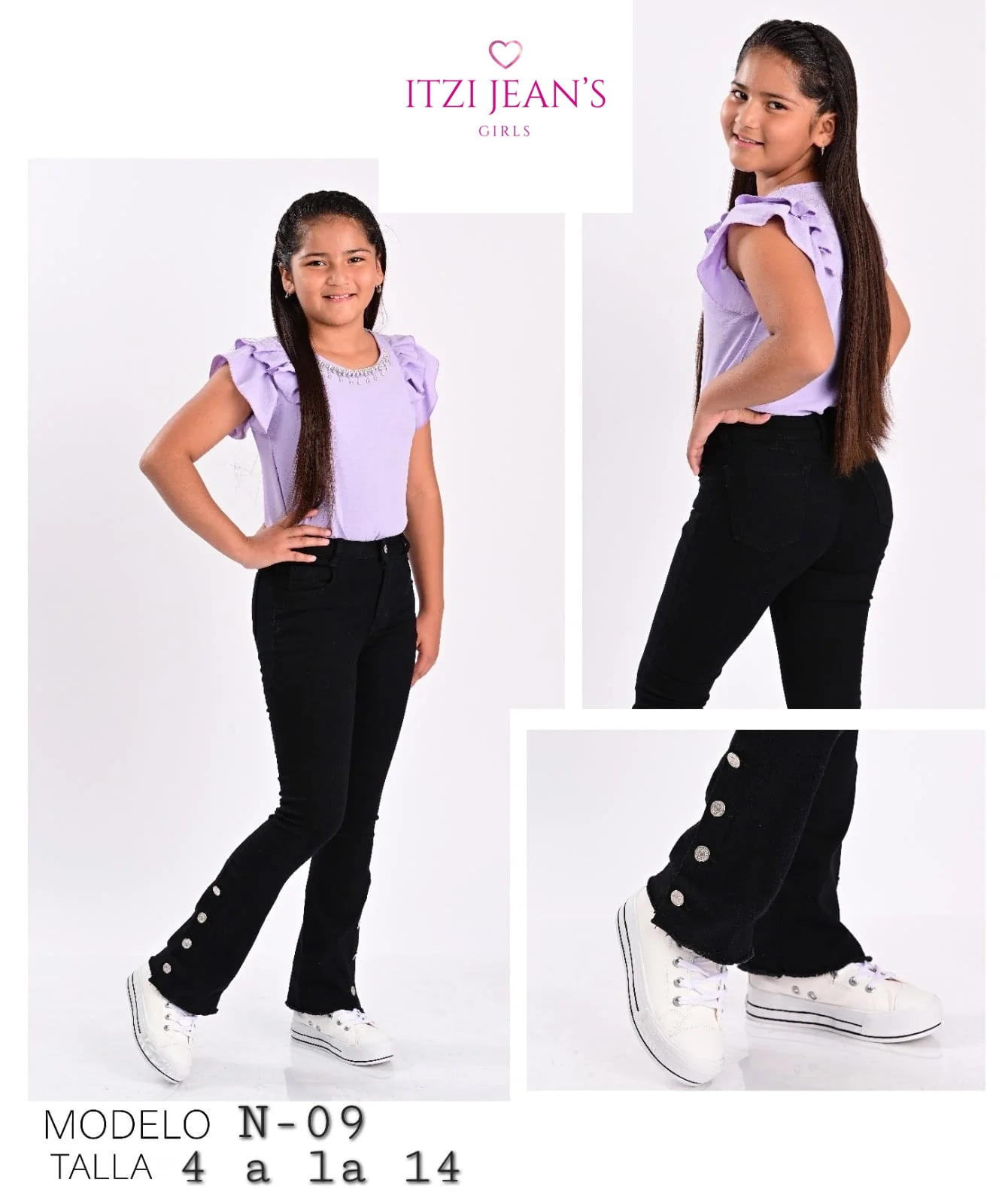 PANTALON DE MEZCLILLA ITZI GIRLS N-09.