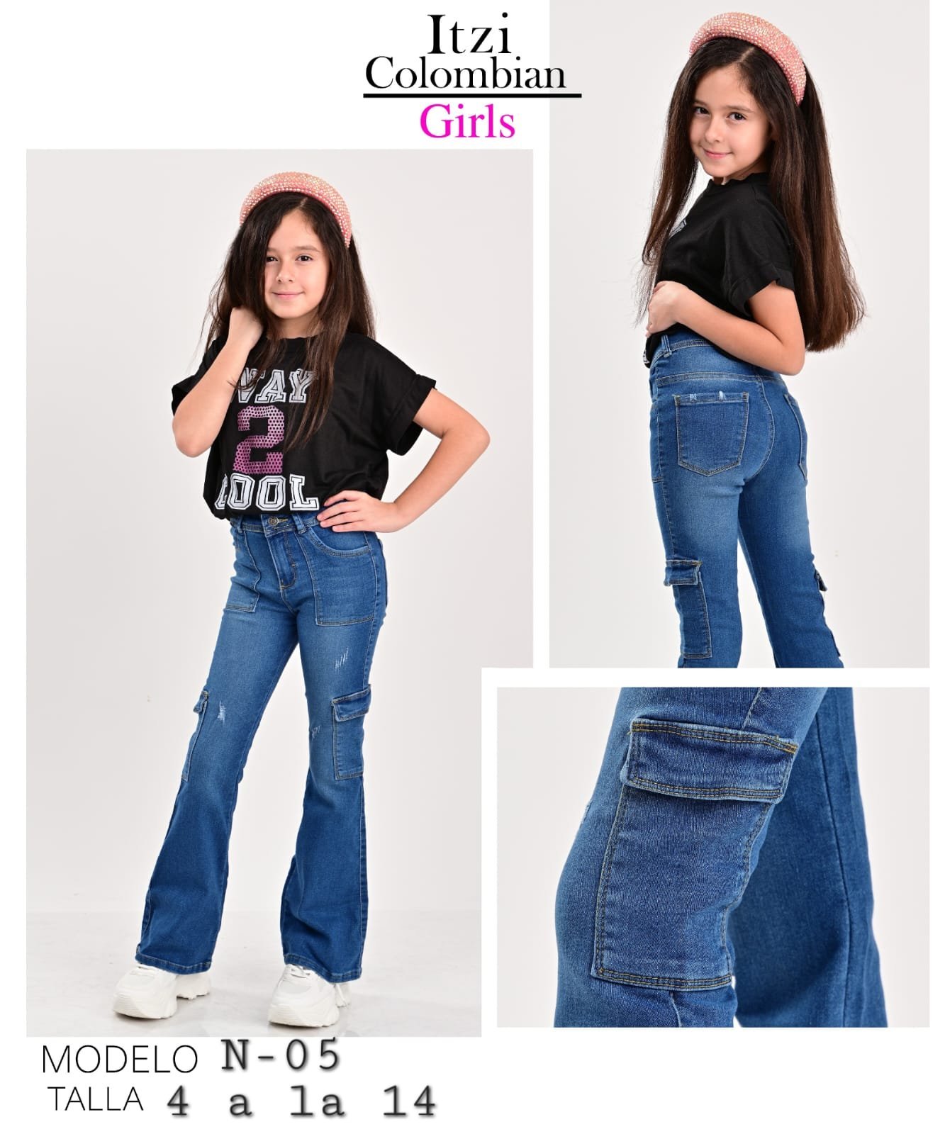PANTALON DE MEZCLILLA ITZI GIRLS N-05