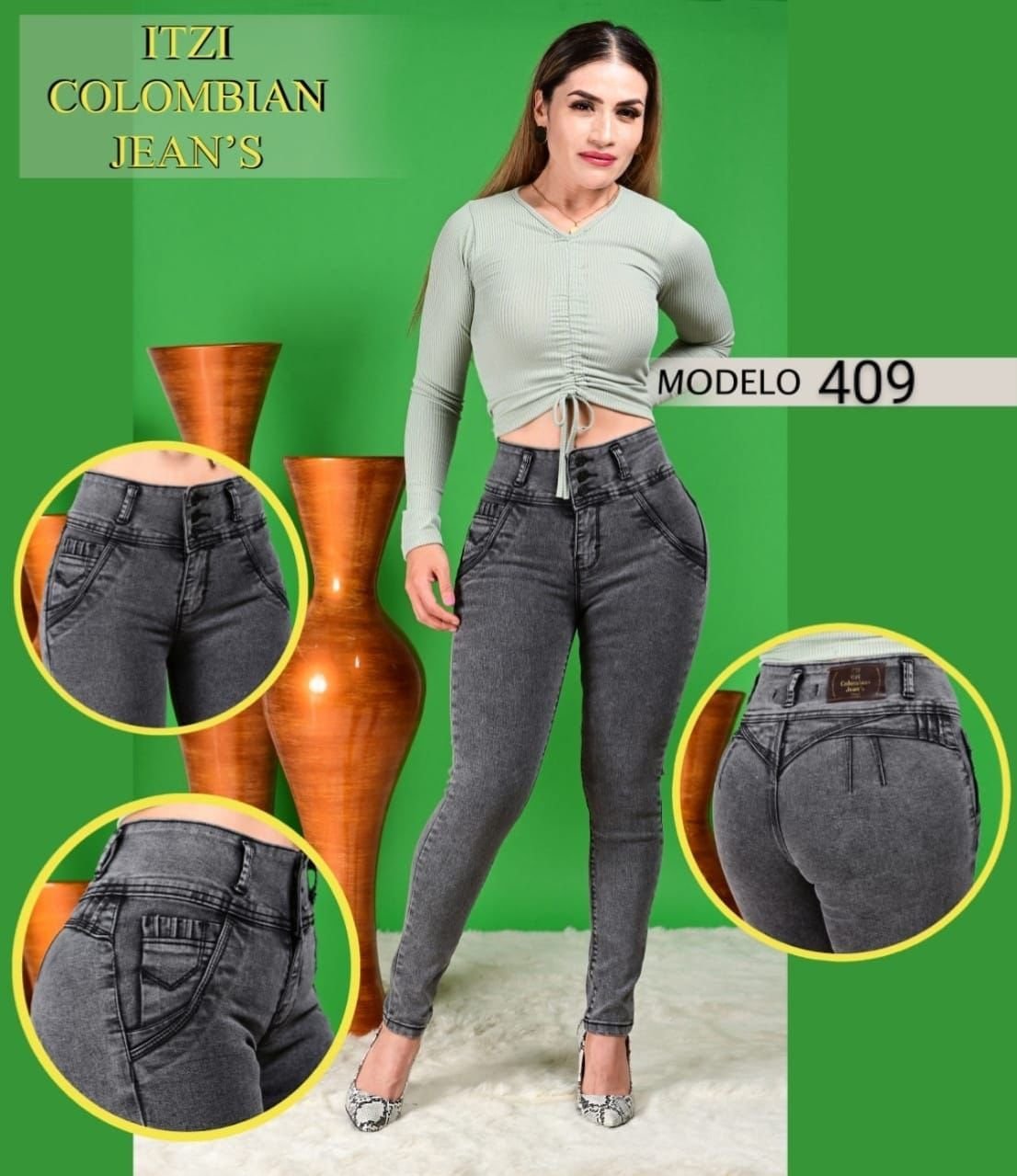 Pantalón de mezclilla Itzi 409 REBAJADO