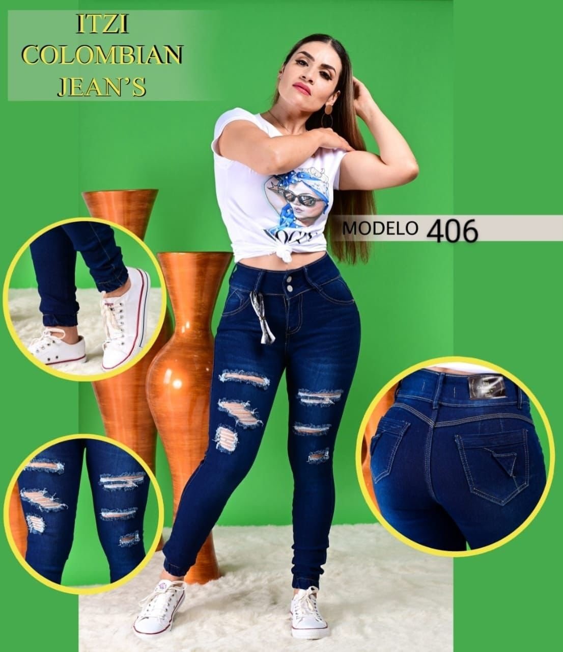 Pantalón de mezclilla Itzi 406