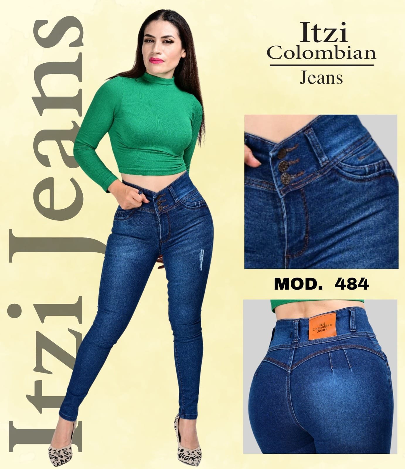 Pantalón de mezclilla Itzi 484