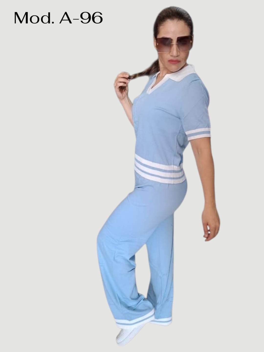 CONJUNTO DAMA A-96 AZUL UNITALA (32 A 36)