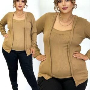 BLUSA CURVY MODELO NC251 CAMEL (36 A 40)