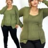 BLUSA CURVY MODELO NC251 MILITAR  (36 A 40)