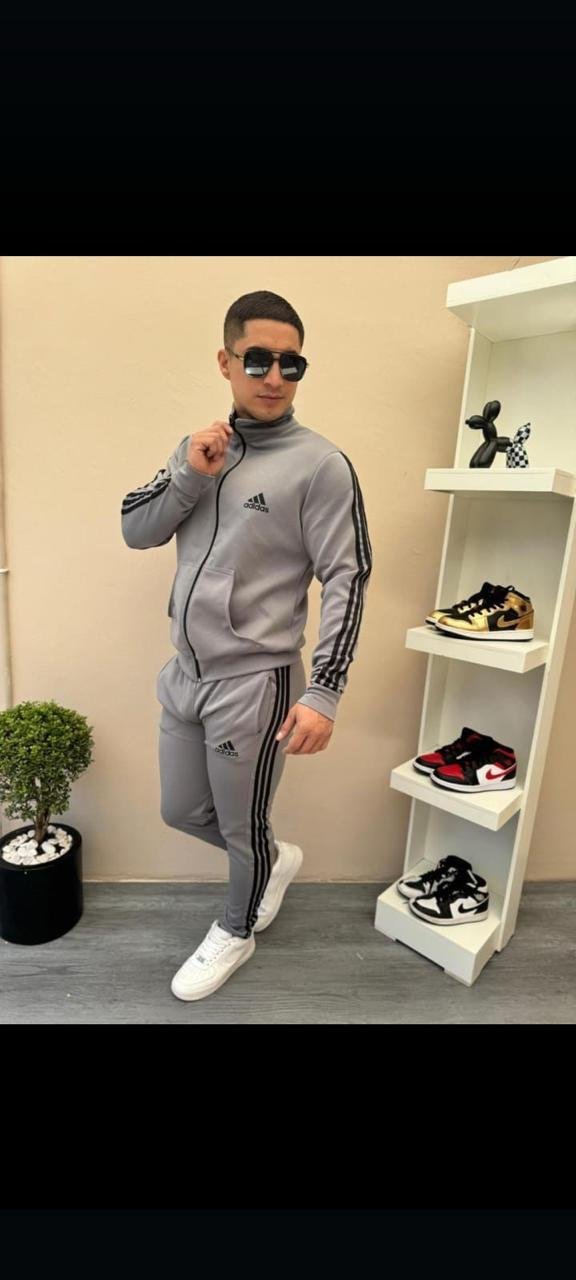 DEPORTIVO ADIDAS CABALLERO GRIS/NEGRO