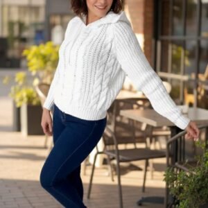 CHAMARRA SONIA BLANCO (UNITALLA 32 A 36).