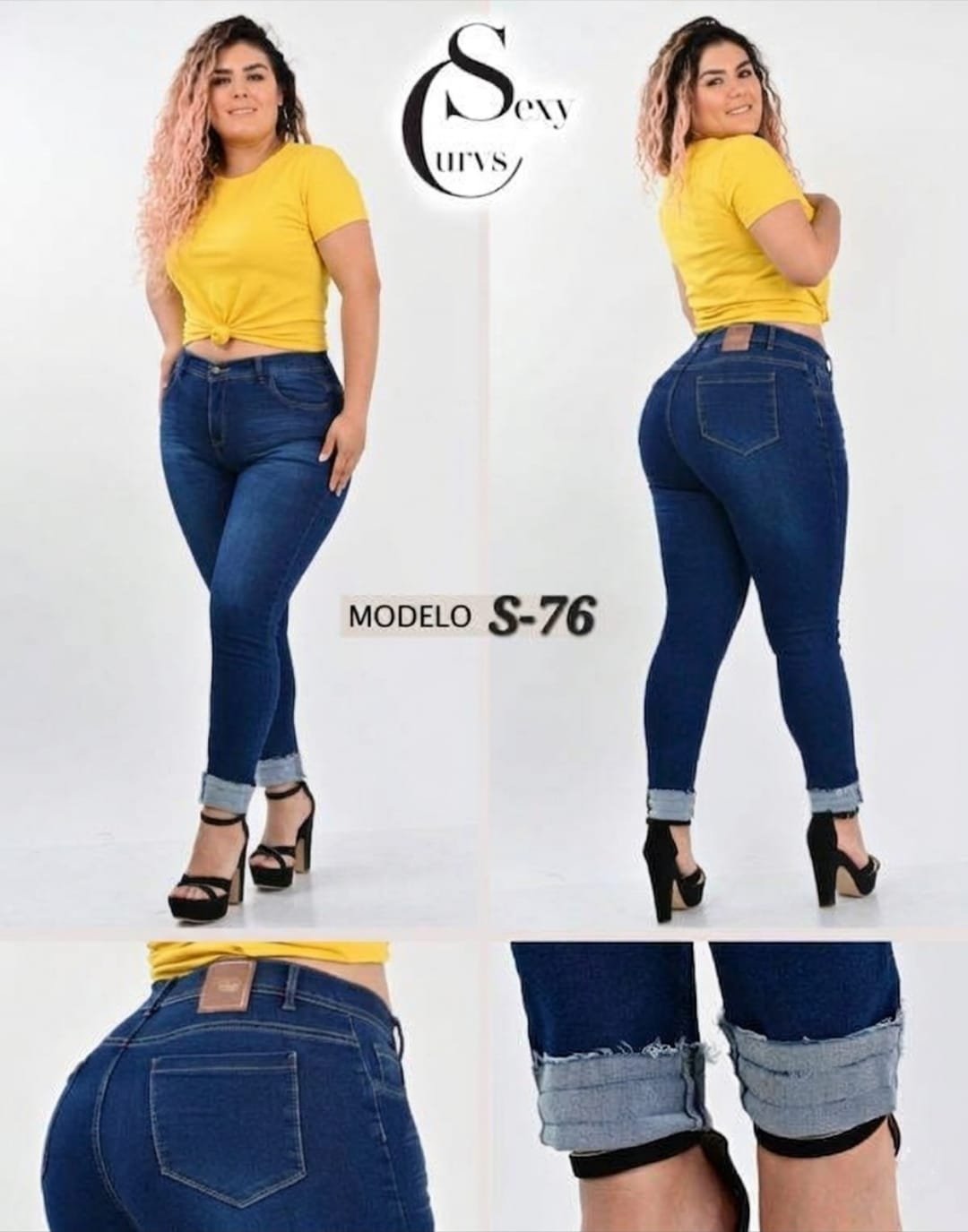 PANTALON DE MEZCLILLA SEXY CURVES S-76.