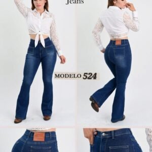 PANTALON DE MEZCLILLA ACAMPANADO 524.