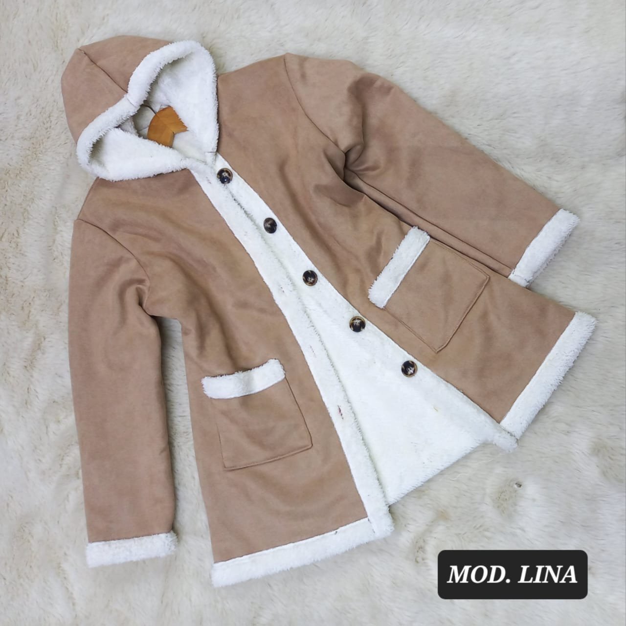 CAZADORA LINA KAKI UNITALLA (30 A 34)