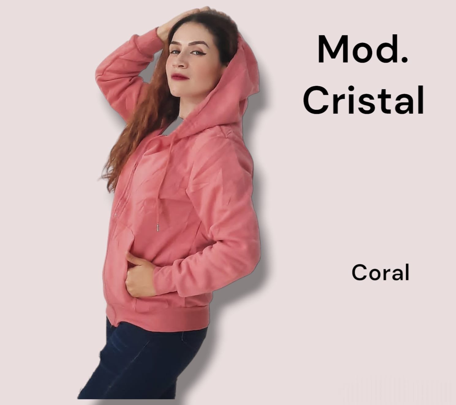 CHAMARRA CRISTAL CORAL.