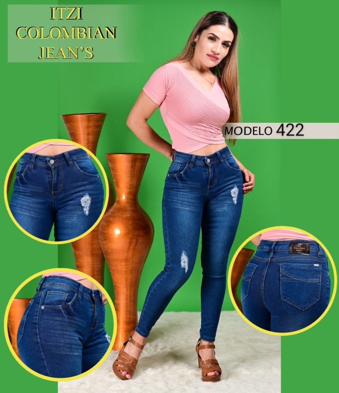 Pantalón de mezclilla Itzi 422