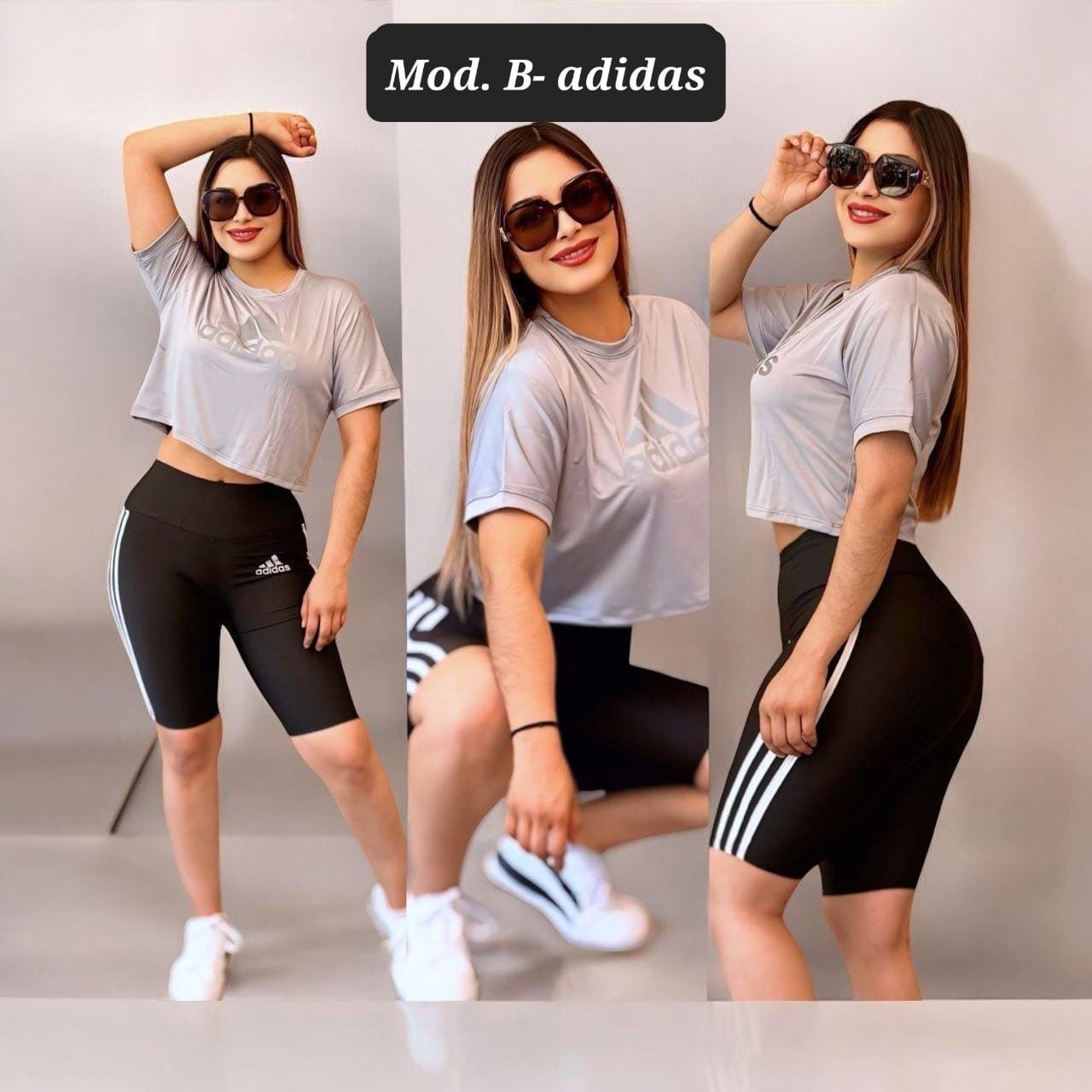 CONJUNTO BIKER ROSA BABY B-ADIDAS UNITALLA (30 A 34).