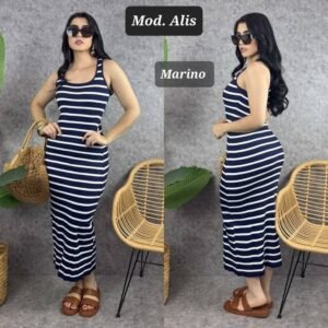 VESTIDO ALIS MARINO UNITALLA (30 A 36).