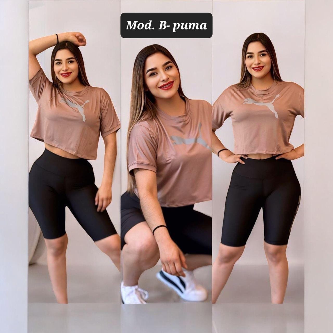 CONJUNTO BIKER NUDE B-PUMA UNITALLA (30 A 34).