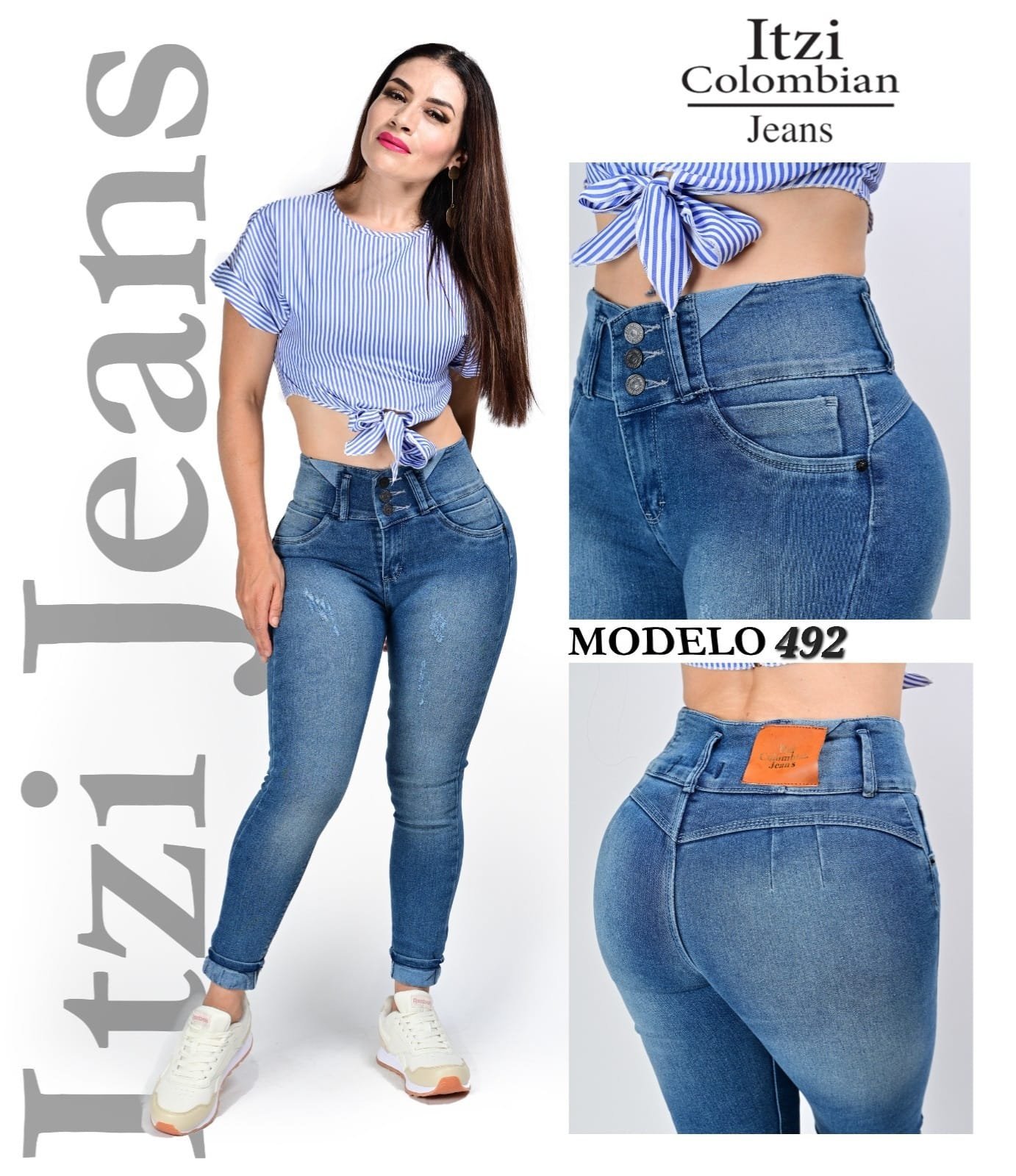 Pantalón de mezclilla Itzi 492