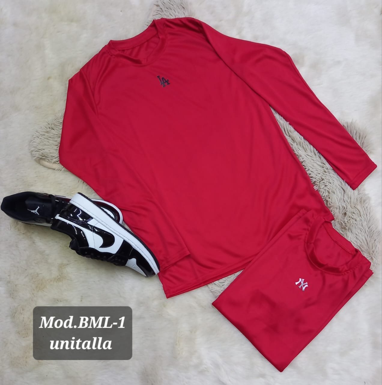 PLAYERA BML-1 ROJO UNITALLA.