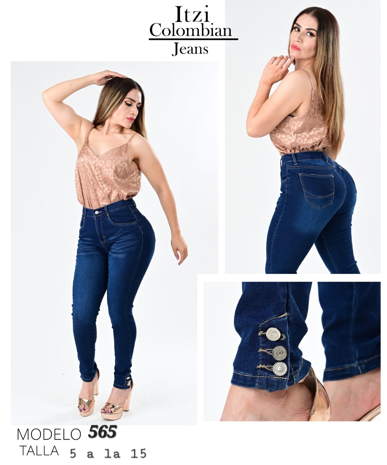 Pantalón de mezclilla Itzi 565