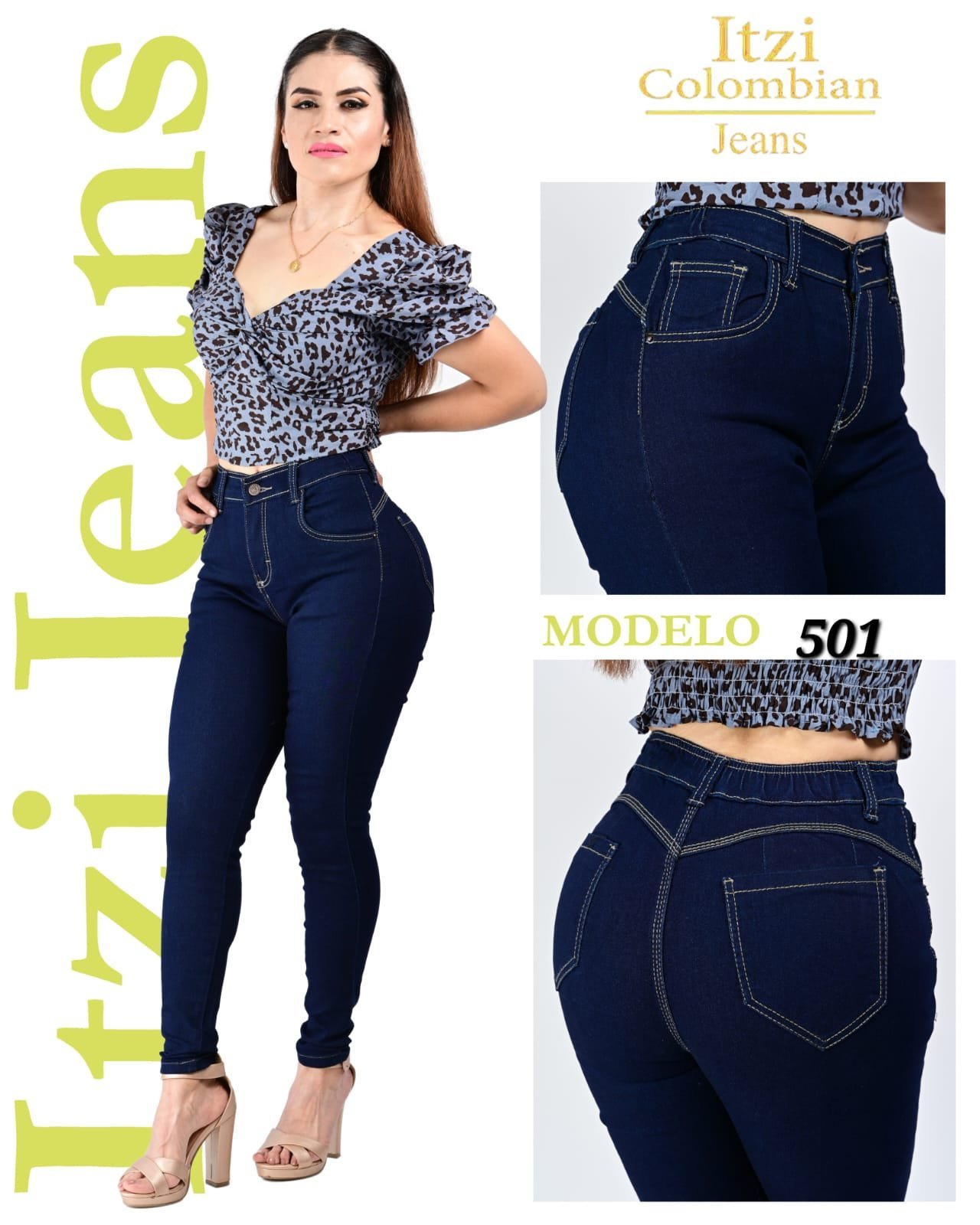 Pantalón de mezclilla Itzi 501 REBAJADO