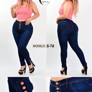 PANTALON DE MEZCLILLA SEXY CURVES S-74.