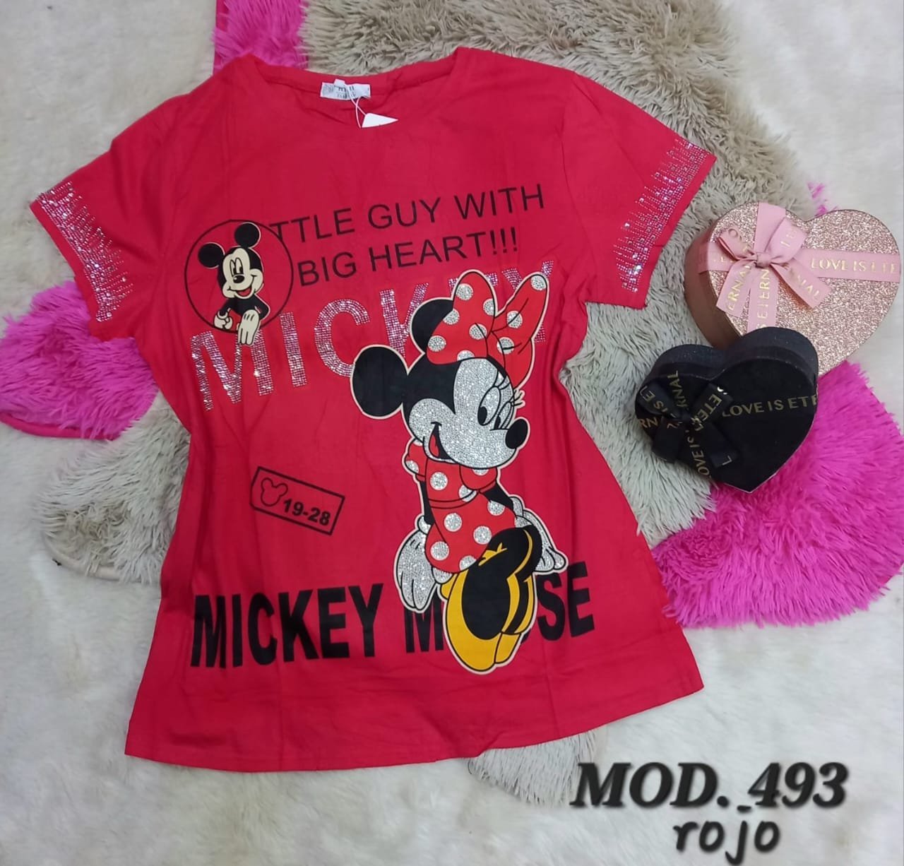 BLUSA 493 OVERSIZE ROJO.