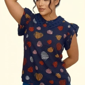 BLUSA 496 MARINO UNITALLA (30 A 36) .