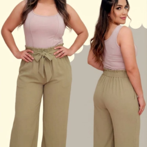 PANTALON LIN 11 OLIVO UNITALLA (32 A 36)