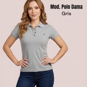 POLO DAMA GRIS