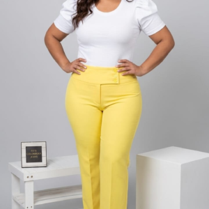Pantalón de vestir amarillo J-ALEX