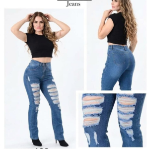 PANTALON DE MEZCLILLA ACAMPANADO 482