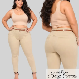 PANTALON MILENIUM CURVES KAKI.