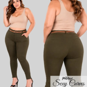 PANTALON MILENIUM CURVES MILITAR.