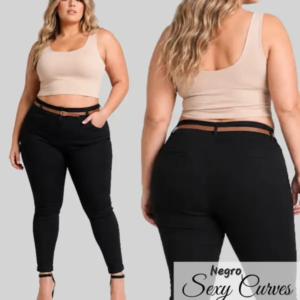 PANTALON MILENIUM CURVES NEGRO.
