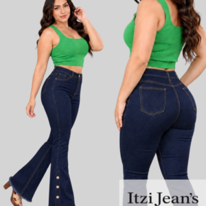 PANTALON DE MEZCLILLA ACAMPANADO 584
