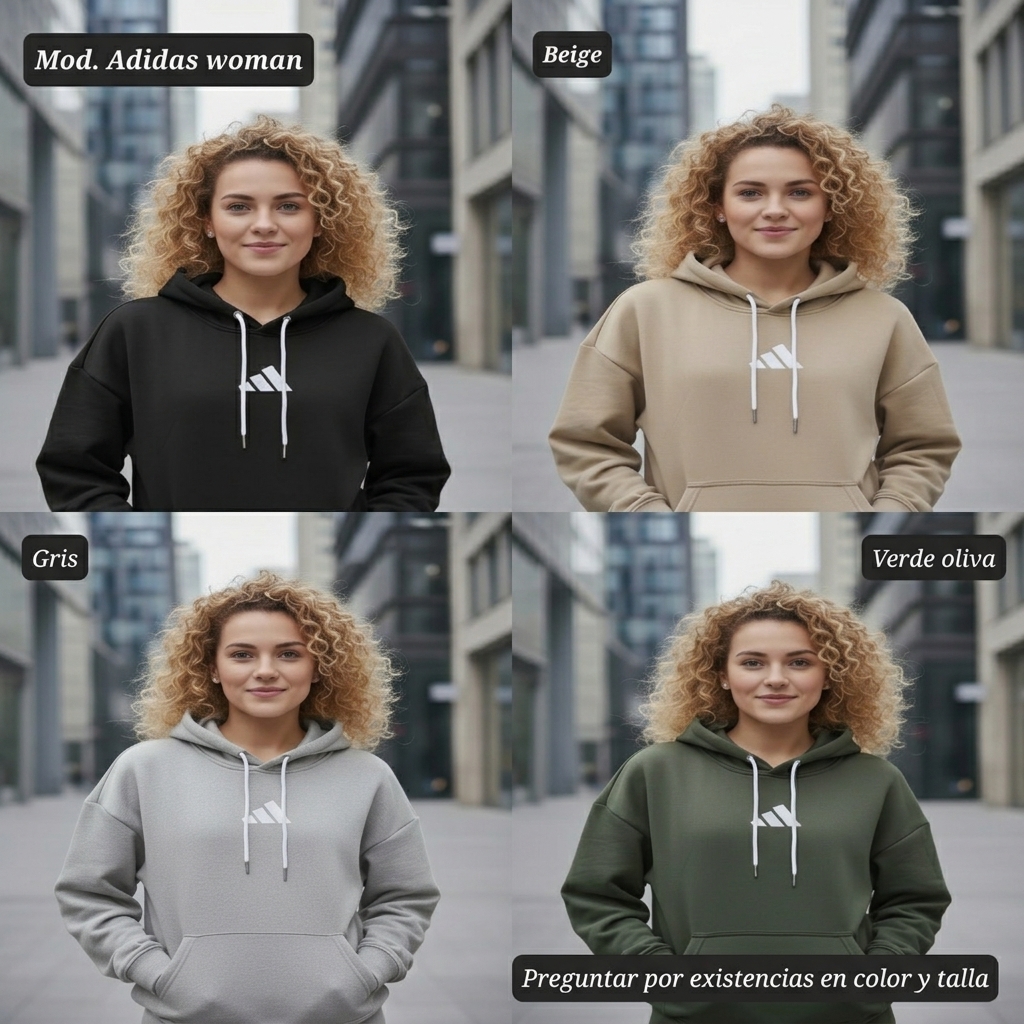 SUDADERA DE DAMA MOD. ADIDAS