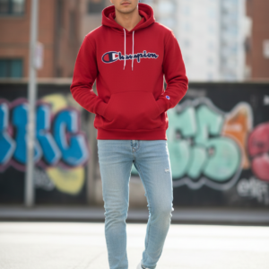 SUDADERA MOD. CHAMPIONS-04 ROJO TALLA M