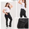 PANTALON DE MEZCLILLA ACAMPANADO CARGO ITZI 589