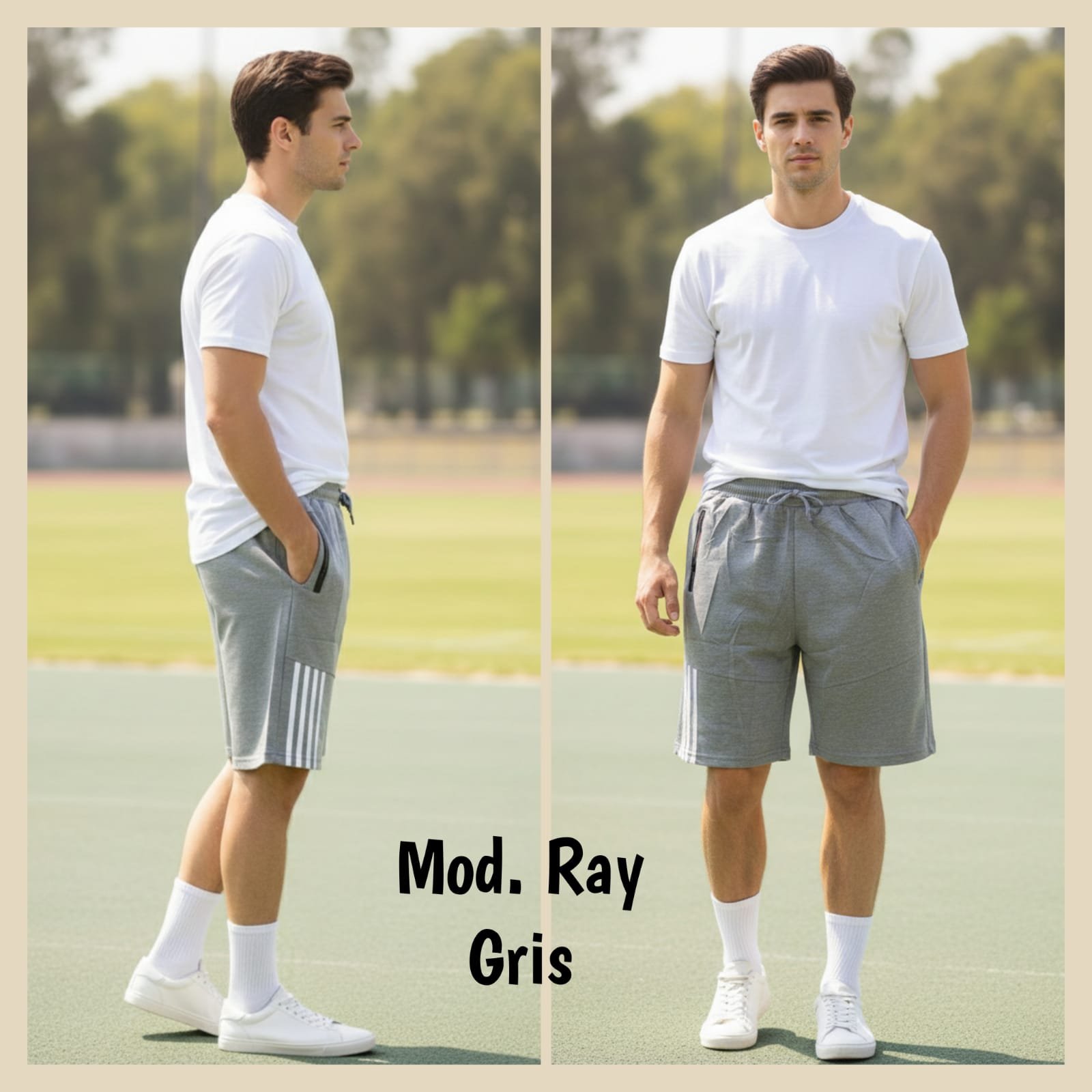 SHORT BERMUDA MOD. RAY GRIS