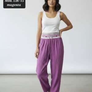 PANTALON LIN-15 MAGENTA UNITALLA