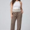 PANTALON LIN-15 KAKI UNITALLA