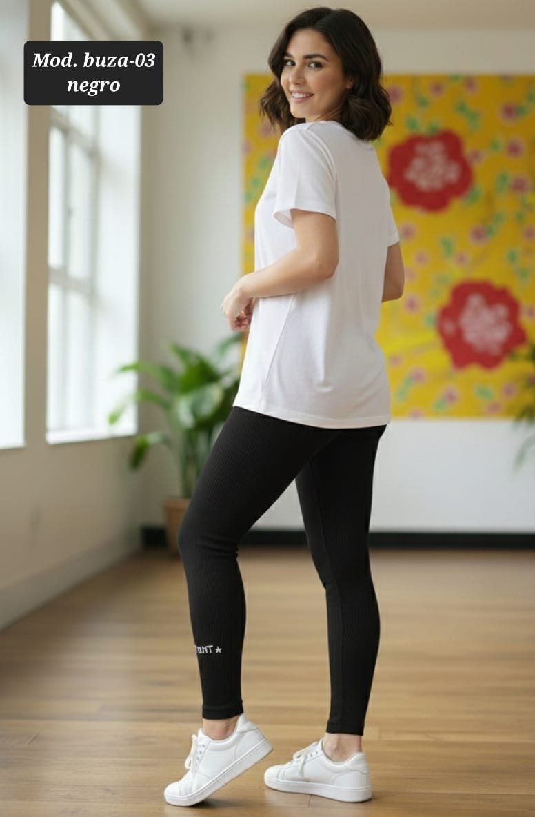 LEGGIN MOD. BUZA-03 UNITALLA NEGRO