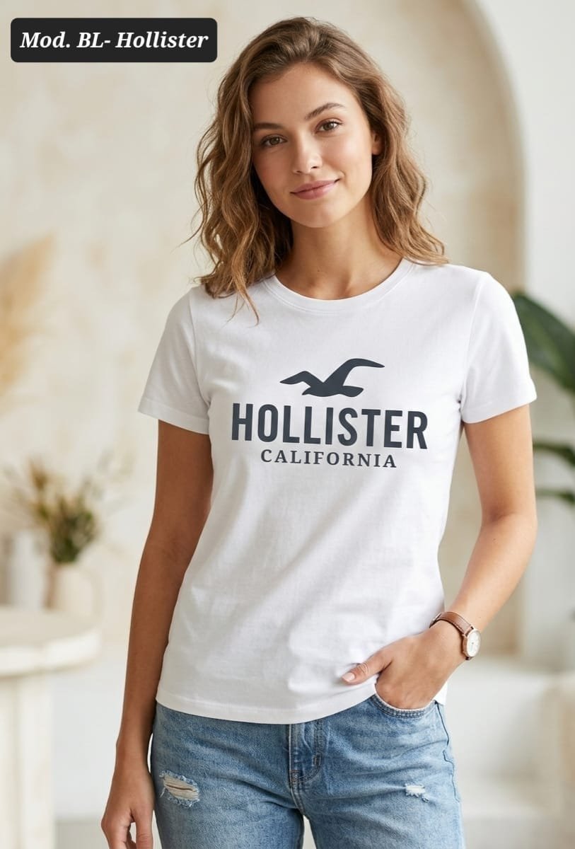 BLUSA MOD. BL-HOLLISTER UNITALLA BLANCO