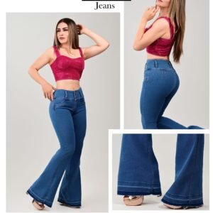 PANTALON DE MEZCLILLA ACAMPANADO MOD. 594