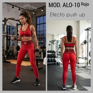 CONJ. DEPORTIVO TOP MOD. ALO-10 UNITALLA ROJO