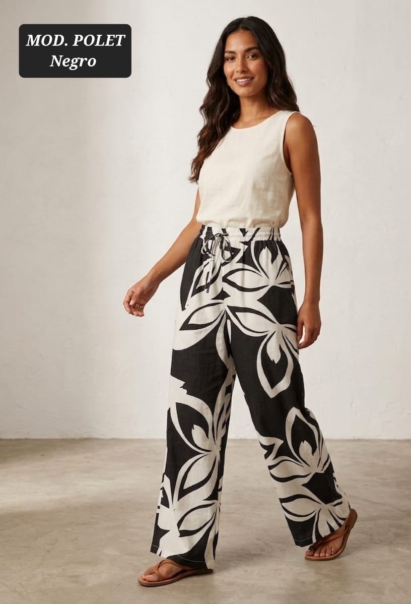 PANTALON DE DAMA MOD. POLET NEGRO