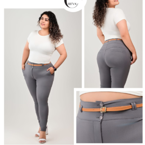 PANTALON MILENIUM CURVES GRIS.