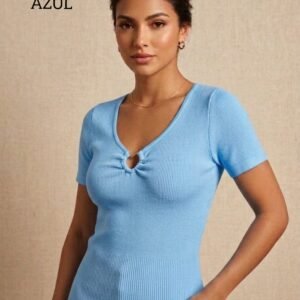 BLUSA BASICA MOD. CORY UNITALLA AZUL