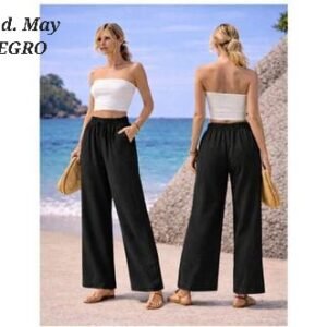 PANTALON DAMA RECTO MOD. MAY NEGRO
