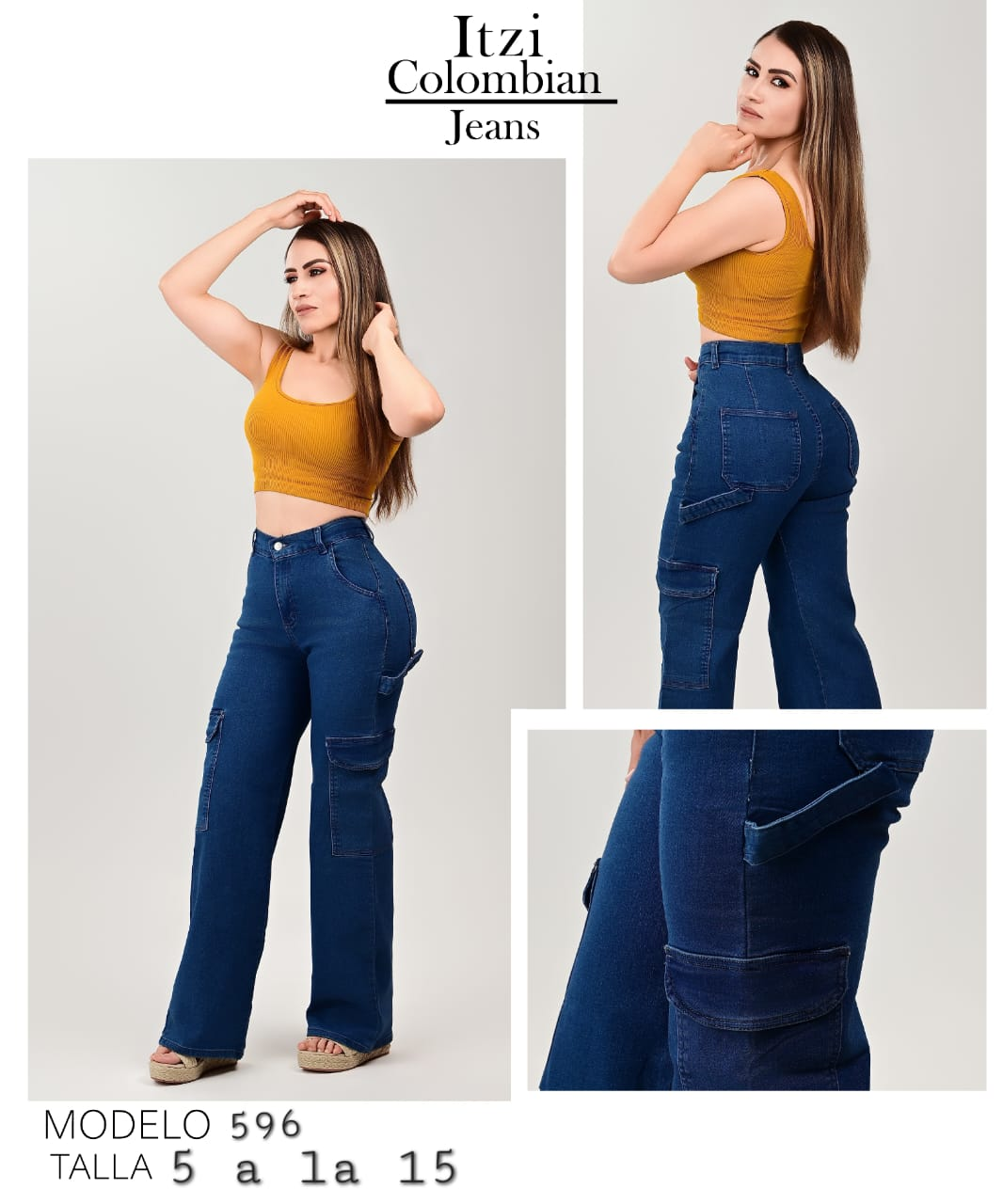 PANTALON CORTE BAGGY MOD. 596